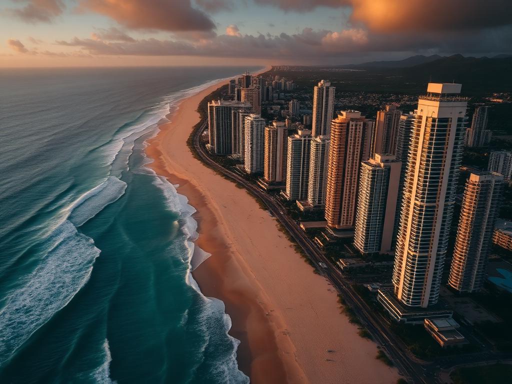 Gold Coast beach, Queensland